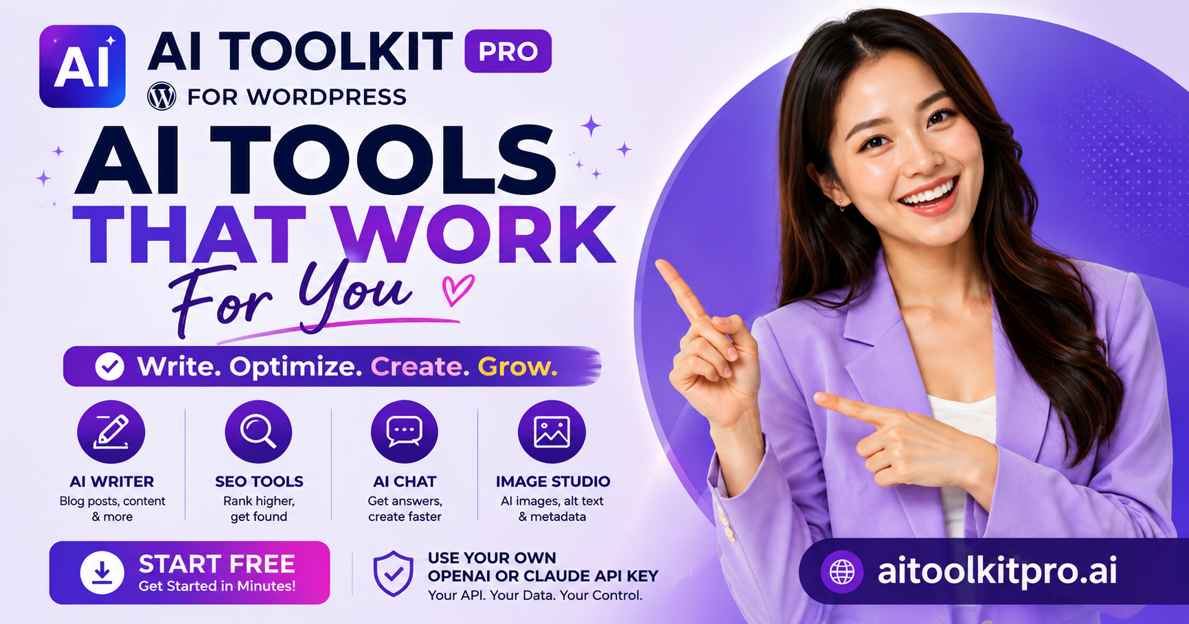 AI Toolkit Pro for WordPress screenshot